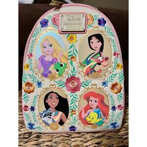 Loungefly Disney Princesses Floral Portraits Mini Backpack
